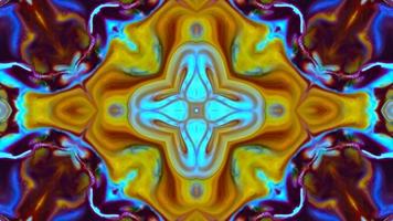 Wonderful Kaleidoscope Backgrounds Created From Colorful Ink Paint Spread photo