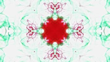 Wonderful Kaleidoscope Backgrounds Created From Colorful Ink Paint Spread photo