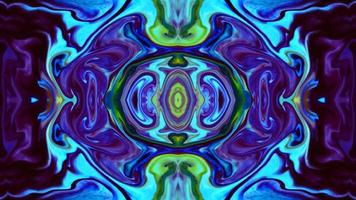 Wonderful Kaleidoscope Backgrounds Created From Colorful Ink Paint Spread photo