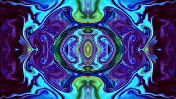 Wonderful Kaleidoscope Backgrounds Created From Colorful Ink Paint Spread photo