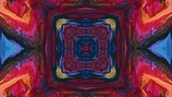 Wonderful Kaleidoscope Backgrounds Created From Colorful Ink Paint Spread photo