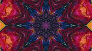 Wonderful Kaleidoscope Backgrounds Created From Colorful Ink Paint Spread photo