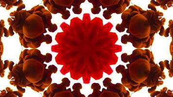 Wonderful Kaleidoscope Backgrounds Created From Colorful Ink Paint Spread photo