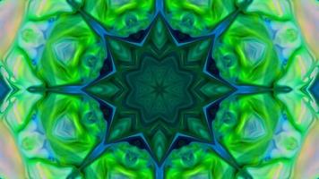 Wonderful Kaleidoscope Backgrounds Created From Colorful Ink Paint Spread photo