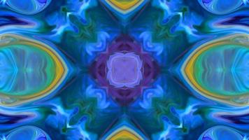 Wonderful Kaleidoscope Backgrounds Created From Colorful Ink Paint Spread photo