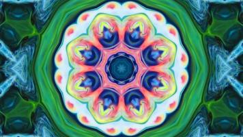 Wonderful Kaleidoscope Backgrounds Created From Colorful Ink Paint Spread photo