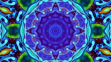 Wonderful Kaleidoscope Backgrounds Created From Colorful Ink Paint Spread photo