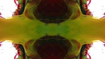 Wonderful Kaleidoscope Backgrounds Created From Colorful Ink Paint Spread photo