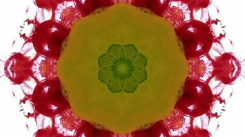 Wonderful Kaleidoscope Backgrounds Created From Colorful Ink Paint Spread photo