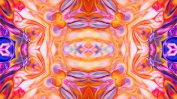 Wonderful Kaleidoscope Backgrounds Created From Colorful Ink Paint Spread photo