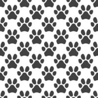 Vector concept Seamless Pattern with Pet Paw Prints