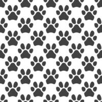 Vector concept Seamless Pattern with Pet Paw Prints