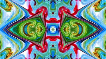 Wonderful Kaleidoscope Backgrounds Created From Colorful Ink Paint Spread photo