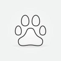 Animal Footprint outline icon. Paw Print vector linear symbol