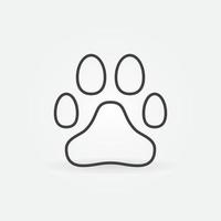 Animal Footprint outline icon. Paw Print vector linear symbol