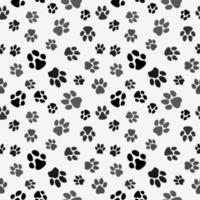 Paw Print Vector Animal Footprints Seamless Pattern