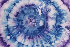 abstract pattern from circles on silk batik photo