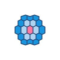 Artificial Intelligence AI Brain vector concept colored icon