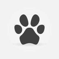 Animal Paw Mark - Pet Foot Print vector concept minimal icon