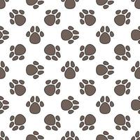 Dog Paw Print vector creative Seamless Pattern