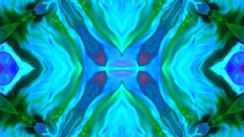 Wonderful Kaleidoscope Backgrounds Created From Colorful Ink Paint Spread photo