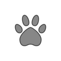 Dog or Cat Paw Print vector modern concept icon or sign