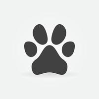 Dog Paw vector Footprint concept minimal icon or symbol