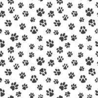 Puppy or Dog Foot Prints vector Seamless Pattern