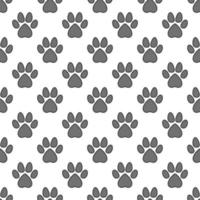 Vector Pet Paw Print simple Seamless Pattern