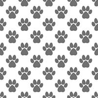 Vector Pet Paw Print simple Seamless Pattern