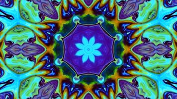 Wonderful Kaleidoscope Backgrounds Created From Colorful Ink Paint Spread photo