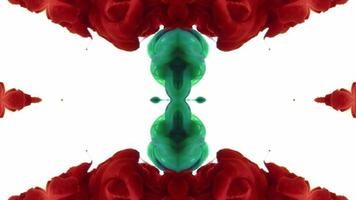Wonderful Kaleidoscope Backgrounds Created From Colorful Ink Paint Spread photo