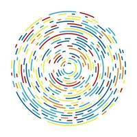 Abstract colorful circle background vector