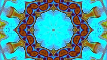 Wonderful Kaleidoscope Backgrounds Created From Colorful Ink Paint Spread photo