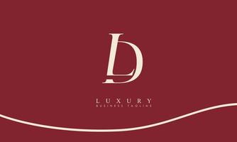 Alphabet letters Initials Monogram logo LD, DL, L and D vector