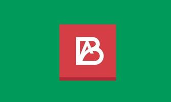 Alphabet letters Initials Monogram logo AB, BA, A and B vector