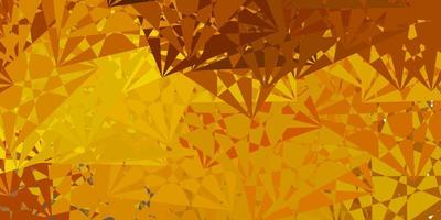 Dark Green, Yellow vector backdrop with chaotic shapes.