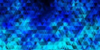 Light BLUE vector background with lines, triangles.