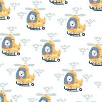 Seamless pattern with cute dogs perfect for wrapping paper vector