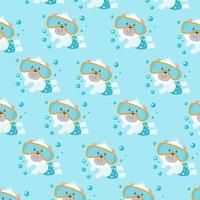 Seamless pattern with cute bears perfect for wrapping paper vector