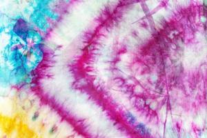 detail of colorful colored batik silk scarf photo