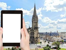 fotografías turísticas iglesia de saint-pierre, caen foto