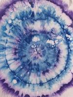 abstract ornament from circles on silk batik photo