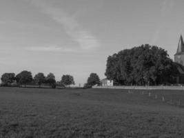 the small village of Grieth at the river rhine photo