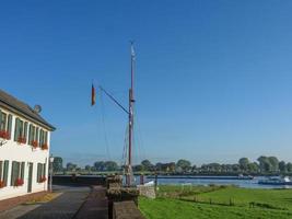 Grieth village at the rhine river photo