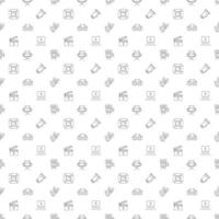 Vector seamless pattern of movie and cinema production is made of line icons. Perfect for web sites, wraps, wallpapers, postcards