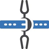 heretics fork vector illustration on a background.Premium quality symbols.vector icons for concept and graphic design.