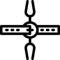 heretics fork vector illustration on a background.Premium quality symbols.vector icons for concept and graphic design.