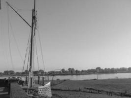 the small village of Grieth at the river rhine photo