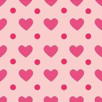 Sweet heart seamless pattern background. Pink bg. Vector illustration